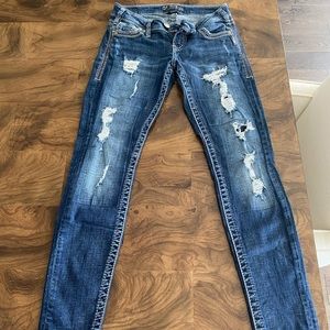 Tuesday Silver Skinny Jeans